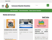Tablet Screenshot of comune.quintovicentino.vi.it